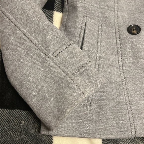 H&M Jacket Coat Women size 4 ladies warm winter pocket Double-Breasted Pea coat - Picture 3 of 17